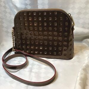 Arcadia Brown Leather Crossbody Bag